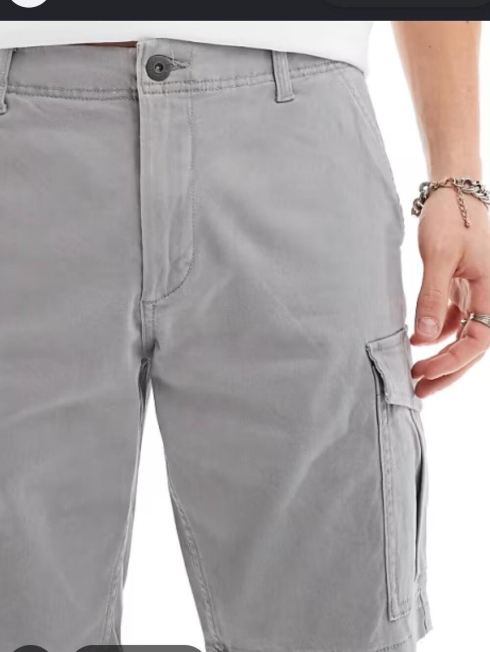 Levi's Light Gray Cargo Shorts - Men's Utility Style